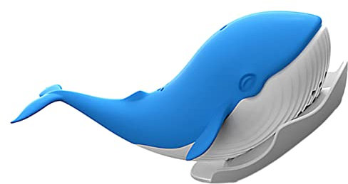 SOLUSTRE Whale Shape Silicone Tea Infuser Blue Tea Strainer Tool for Loose Leaf Reusable Food-Safe Easy to Clean Cute Kitchen Gadget for Gift for for for and Home Use