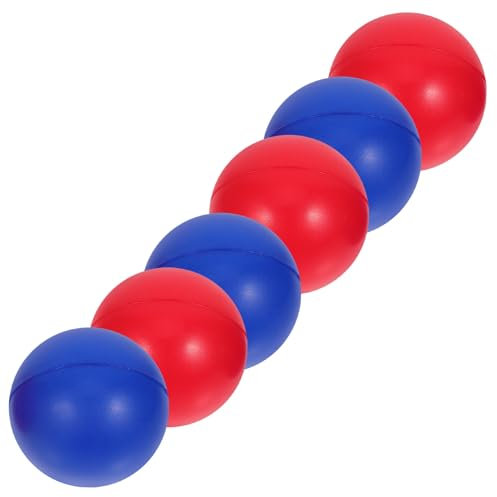 Warmhm 1 Set Pallone Da Spiaggia Colorato Giocando Palle Da Spiaggia Blu Gonfiabile Palloni Da Spiaggia in Piscina Giocattolo A Sfera Palloni Da Allenamento Giocare A Pallone Pu 6 Pezzi