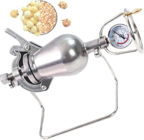 Máquina de Palomitas de maíz China Tradicional, de Acero Inoxidable, para Uso Manual, Ideal para reuniones Familiares, Fiestas, carnavales navideños (360 ml)