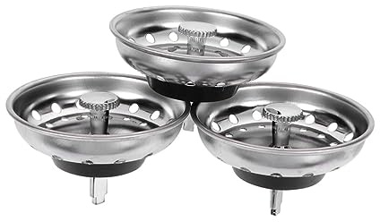 Tofficu 3pièces Bouchons Pour Éviers Salle De Bain Bonde De Cuisine Bouchon De Vidange