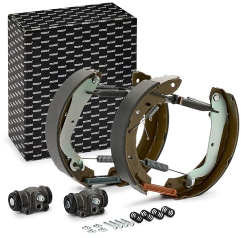 RIDEX 3859B0297 Kit frenos disco de tambor Trasero con accesorios con cilindro de freno de rueda con accionador con palanca freno de mano Compatible con NISSAN TERRANO II R20
