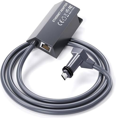 Adattatore Ethernet RJ45 per Starlink Gen2/V2 – Rete cablata 1000 Mbps | Compatibile con Router e Satellite Starlink V2 | Plug & Play, Grigio