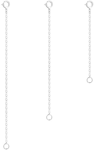Lyivisk 3 Stück Verlängerungskette, Kettenverlängerung, zu Verlängern Damen Herren, Verlängerungskette um Ihre Colliers und Armband zu Verlängern (5,8,10CM)