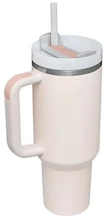 Vroomoto 40oz Sublimering Av Rostfritt Stål Tumlare Isolerad Resemugg med Handtag och Sugrör Dubbelvägg Vakuum Kaffekopp för Bil Hemmakontor (andra)