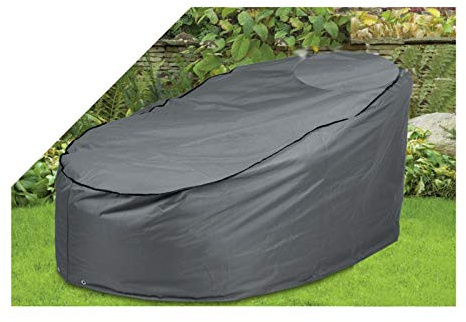 Boni-Shop Deluxe Abdeckhauben für Gartenmöbel Schutzhüllen (Rattan-Sonneninsel,ca.Ø200)