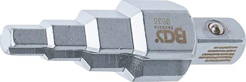 BGS 9535 | Stufenschlüssel | Außenvierkant 12,5 mm (1/2) | 4-stufig | Stufen 10 mm (3/8), 12,5 mm (1/2), 20 mm (3/4), 25 mm (1) | Chrom-Vanadium-Stahl | passende Knarre Art. 312