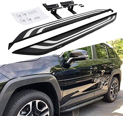 Se adapta a todos los nuevos estribos RAV4 de 2019, estribos laterales y barra de protección lateral.