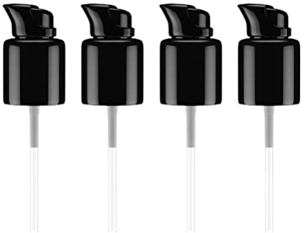 Minkissy Ersatz Foundation Pump Universal Make-Up Spender Spender Pumpe für Make-Up Behälter Foundation Ätherisches Öl Creme Lotion Schwarz 4St