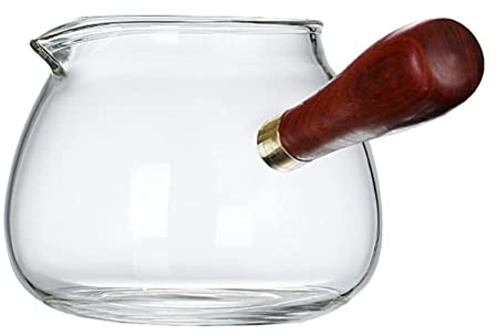 Tomaibaby Glass Saucepan 350mlNonstick Pasta Pot Milk Pan Glass Stovetop Pot Butter Warmer Kitchen Cooking Pot for Noodle Soup Milk Baby Food
