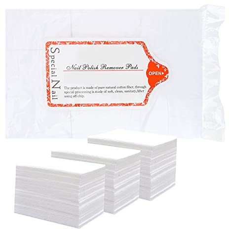 Thboxes 1000 Pcs Lint Free Wipes For Nails, Lint-Free Nail Wipe Pads, Nail Polish Cleaning Remover Wipes for Nail, Eyelash, Lip, White