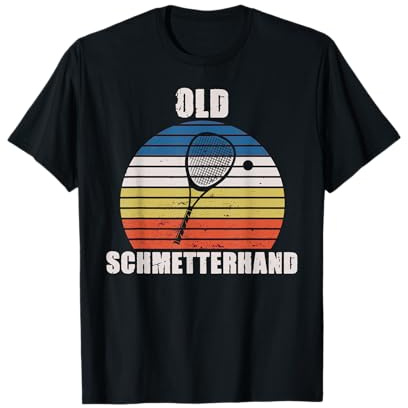 Old Schmetterhand Squashspieler lustiges Squash T-Shirt