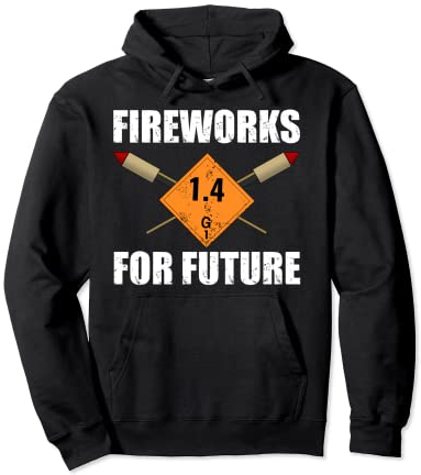 Feuerwerk für die Zukunft Silvester Pyro Rakete Pullover Hoodie