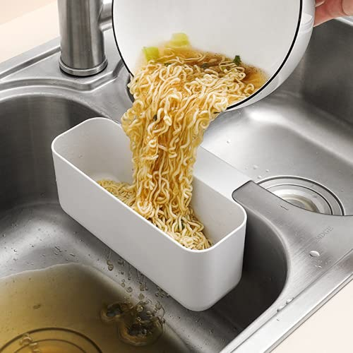 Hedywei Sink Strainers Basket, Eco-friendly Plastic, Multifunctional Sink Drain Shelf, Storage Rack for Sponge, Brush, Fruits, Vegetables