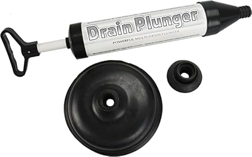 MIFAH Toilet Plunger Drain Buster Vacuum Plunger Drain Unblocker for Sink and Toilet Toilet Air Plunger - Powerful Drain Plunger with 2 Type Suction Cups