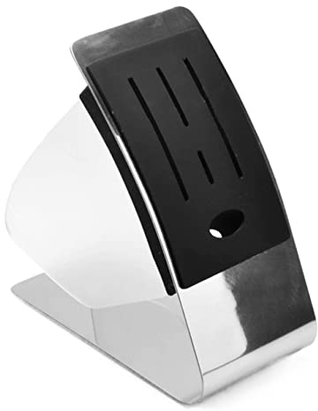 Bloc de couteaux permettant de gagner de l'espace, support de couteaux de cuisine en acier inoxydable, boîte de rangement Simple, insertion d'outils, rangement de couteaux