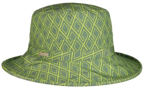 Seeberger Monika Regenhut Stoffhut Damenhut Damen - mit Futter Herbst Sommer Frühjahr Winter Frühling-Sommer Herbst-Winter - One Size grün