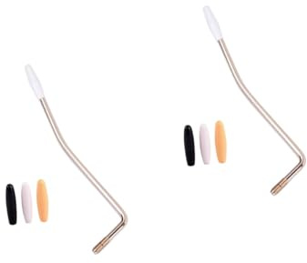 ibasenice 2 Stück Gitarren-tremoloarm Mit 6 Mm Gewinde Whammy-bar-arm Mit 3 Spitzen Einfache Installation Für E-gitarre Einzelarm-tremolo Aus Goldenem Material