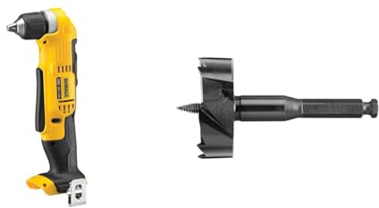 DEWALT DCD740N-XJ Cordless 2-Speed Angle Drill - 18V XR Lithium-Ion - Bare Unit + Suitable Power Tool Accessory