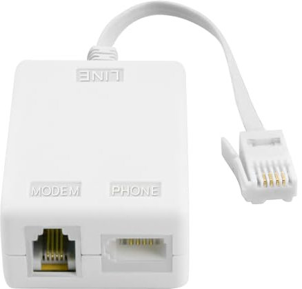 Cavo splitter ADSL da spina BT a ADSL RJ11 per Internet a banda larga per Internet e presa telefonica, per Sky EE, Vodafone, Plusnet, router WiFi a banda larga, modem, telefono