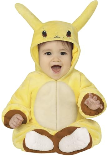 FIESTAS GUIRCA | Disfraz Chinchilla Eléctrica Toddler (2-3 Años) - Capucha, Cola y Mono - Disfraces de Videojuegos, Cosplay y Animales para Halloween, Carnaval y Fiestas de Disfraces - Unisex