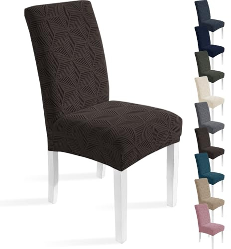 Ystyle Stolsöverdrag Med Rygg 4 Stycken, Moderna Stretchigt Stolsskydd, Universal Stol Skydd För Vardagsrum Matsal Kök, Tvättbara Avtagbart Matsalsstolar, Katt stolsöverdrag, Brun | Stolsöverdrag Vardagsrum Kök, Universal Katt Reptålig Stolsöverdrag, Modernt Fläckbeständigt Stolöverdrag