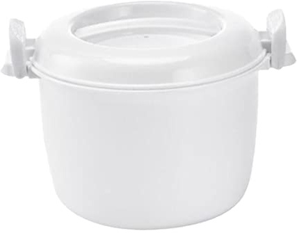 SOLUSTRE Mikrowellen Reiskocher Pp Lebensmittelqualität Multifunktional Für Mikrowelle Und Gefrierschrank Kleiner Lunchbehälter Mit Deckel