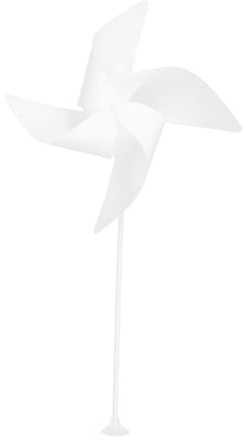 Gadpiparty 10ensembles Moulin à Vent Rotatif Plastique Blanc Kit pour Décorer Jardin Et Cour pour Bricolage Et Loisirs Créatifs