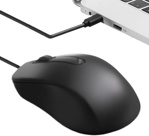 Souris D'Ordinateur Filaire USB Silencieuse, Plug-and-Play, ergonomique,