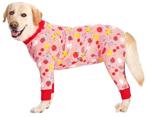 Oslueidy Hunde Bodysuit Hundebody Nach Op Erholung Anzug für Hunde nach der Operation Hund Pyjamas Bodysuit Ganzkörper Große mittlere Hund Erholung Onesie Chirurgie