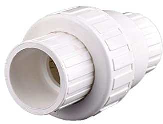 LCUVIMPEX Raccords pour tuyaux en PVC Clapet Anti-Retour unidirectionnel en PVC for l'irrigation et l'approvisionnement Eau, Plusieurs Tailles(Inner Dia 40mm)