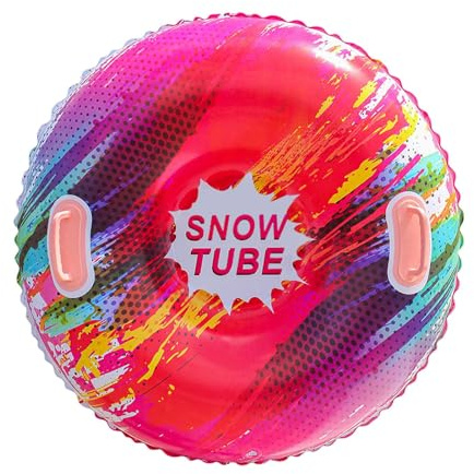 Aufblasbarer Schneeschlitten - Aufblasbare Schneerutsche Schlitten - Ergonomischer Luft Schlitten Für Winterrodeln Piste Schnee Kinder Erwachsene Familie