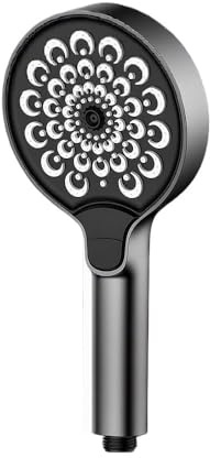 330MM Large Panel Waterfall Shower Head 3 Modes High Pressure Flow Rainfall Faucet Accessories (Grey Hand Shower)