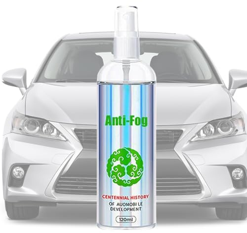 Agente antivaho para coche 120 ml - Desempañador de parabrisas | Espejo con spray antivaho | Vista clara en invirno | Limpiacristales eficaz para vehículos y cristales | Protección antvaho
