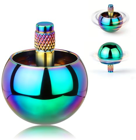 Coolden Fidget Spinner Metal Fidget Toys Flip Over Hand Spinner Leise 3-5Min Hochwertig Anti Stress Spielzeug Cool Desktop EDC Hand Kreisel Stressabbau Spielzeug Geschenk für Kinder Erwachsene Bunt