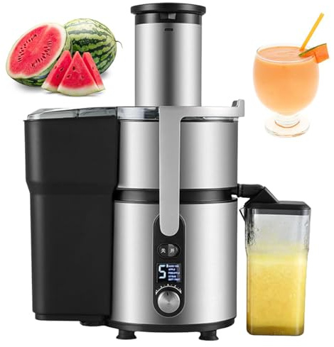pealiritansemen Centrifuga Professionale con Bocca di Alimentazione Larga da 84 mm - Spremiagrumi Centrifugo Che Fa Risparmiare Tempo di Preparazione, Elevata Ritenzione dei Nutrienti, 5 velocità