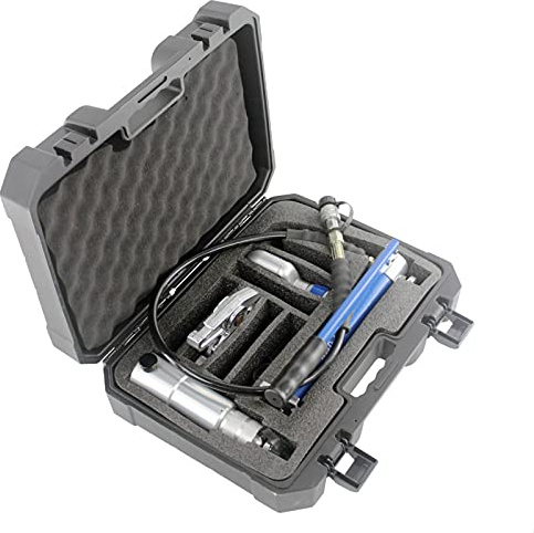 Pex Pipe Crimping Tool, Hydraulic Press Crimper for Pex, Stainless Steel and Copper Pipes, Compatible with 16 to 32mm Tubing, Plumbing Crimping Tool