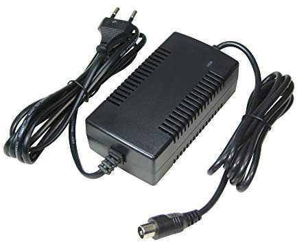 Trade-Shop Premium Netzteil Ladegerät Ladekabel für 36V Akkus (42V 2A) mit 10,45mm x 8,50mm 1Pin-Anschluss Stecker für E-Bike Elektrofahrrad Pedelec Elektro Fahrrad Akkus zum Aufladen