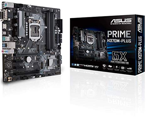 Asus Prime H370M-Plus Mainboard Sockel 1151 (mATX, Intel H370, DDR4, dual M.2, HDMI, Intel Optane, 6Gbit/s SATA, USB 3.1 Gen 2)