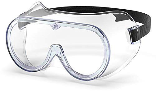 Protección ocular resistente a los fluidos, gafas de seguridad para el desgaste de los ojos, gafas de seguridad, gafas de seguridad, con lentes transparentes, polvo y viento resistentes