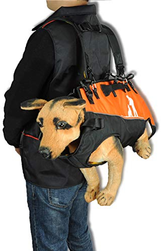 HUWENJUN123 Hundeträger Hunderucksack, nach vorne Verstellbarer Hunderucksackträger für alte, Gelenkverletzungen, Arthritis-Hunde