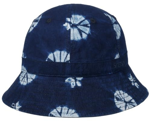 Stetson Calesta Stoffhut Glockenform Baumwolle Geblümt Damen Frühjahr bis Herbst dunkelblau M (56-57 cm)