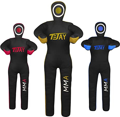 T=JAY MMA Standposition Grappling Dummy für Jiu Jistu Brazilian BJJ, Wrestling, Judo Karate Werfen und Dummy zur Unterwerfung, UNGEFÜLLT