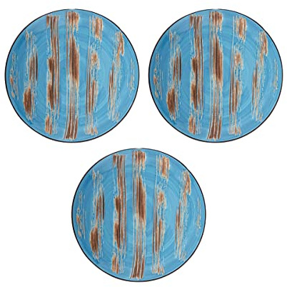 Wilmax COLORBOOM - Platos llanos (3 unidades, diámetro: 23 cm, diseño moderno, porcelana esmaltada, duraderas, resistentes a la luz, no se deslustra, para diferentes platos, idea de regalo