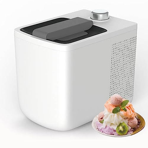 QUTBAG Eismaschine, Gelato-Sorbet-Frozen-Joghurt-Maschine, kein Vorgefrieren, leicht zu reinigen, abnehmbares EIS-Rührpaddel, für Zuhause, Küche, Party, Geburtstag
