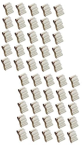 Mobestech 2 Sätze Solarkabelclips Drahtclips Einfache Kabelorganisation Edelstahlmaterial Sichere Und Stabile Übertragung 50 Stück * 2