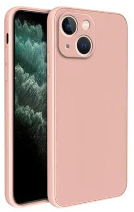 LXURY Cover iPhone Custodia in Gel di Silicone per iPhone 15 14 13 7 8 Plus X XR XS 11 12 PRO Max Se Custodia Protettiva per Fotocamera-iPhone 12 Mini-Rosa
