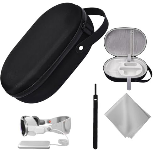 Hard Carrying Case for Apple Vision Pro, Anti-Fall Waterproof Portable Protector for Apple Vision Pro Case, Travel Storage Case Compatible with Apple Vision Pro VR Headset and Accessories