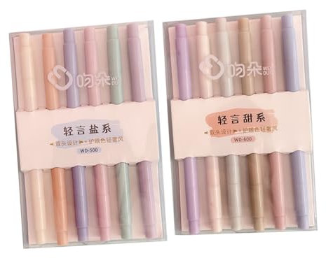 NUOBESTY 12stücke Highlighter Stifte Textmarker Für Haushalt Büro Schule Studium Notizen Hervorheben Markieren Lernen Arbeiten