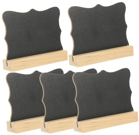 VILLFUL 5stücke Holz-doppelseiten-tafel Desktop Mini Tafel Kleine Memo Boards Für Geburtstag Hochzeit Dekoration Zuhause Büro Geschäft