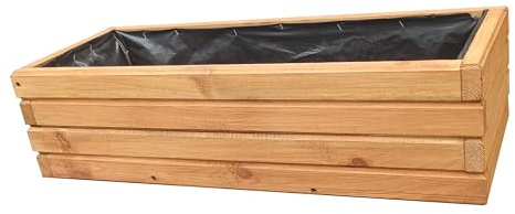 FKL DESIGN Home Deco Nouveau bac à Plantes en Bois Top Pot de Fleurs terrasse de Jardin entièrement assemblé D2 chêne (80 cm)